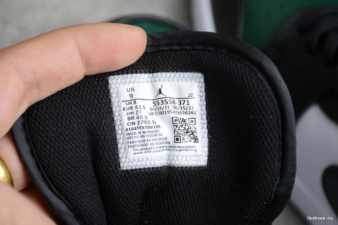 LOW 553558-371 1 JORDAN TOE - GREEN 1231